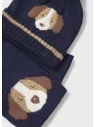 Mayoral baby fiú kötött sapka-sál szett