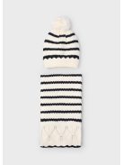 Mayoral, kötött, béleletlen, kétrészes sapka - sál szett.