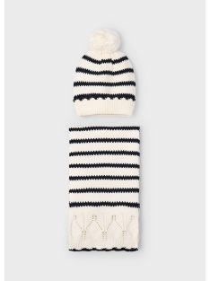   Mayoral, kötött, béleletlen, kétrészes sapka - sál szett.