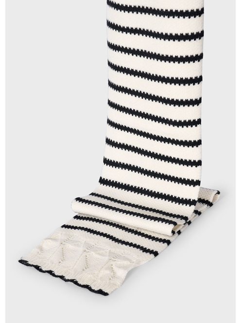 Mayoral, kötött, béleletlen, kétrészes sapka - sál szett.