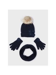 Lány sapka-sál-kesztyű szett