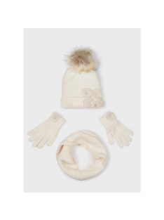 Lány sapka-sál-kesztyű szett