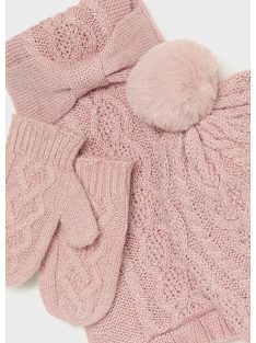 Mayoral baby lány sapka, sál és kesztyű