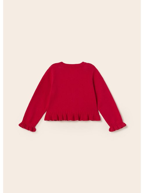 Bébi lány pulóver,piros.