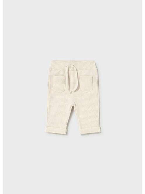 Mayoral, krémszínű, unisex, bordázott kisnadrág.