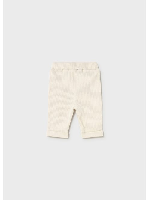 Mayoral, krémszínű, unisex, bordázott kisnadrág.