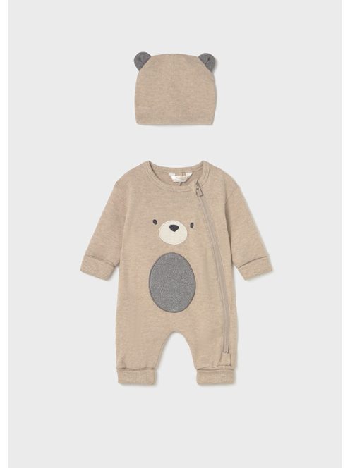 Mayoral, unisex kötött body - sapka szett.