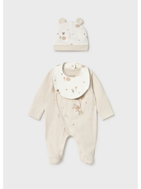 Mayoral newborn 3 részes nyuszis-lufis, uniszex szett.