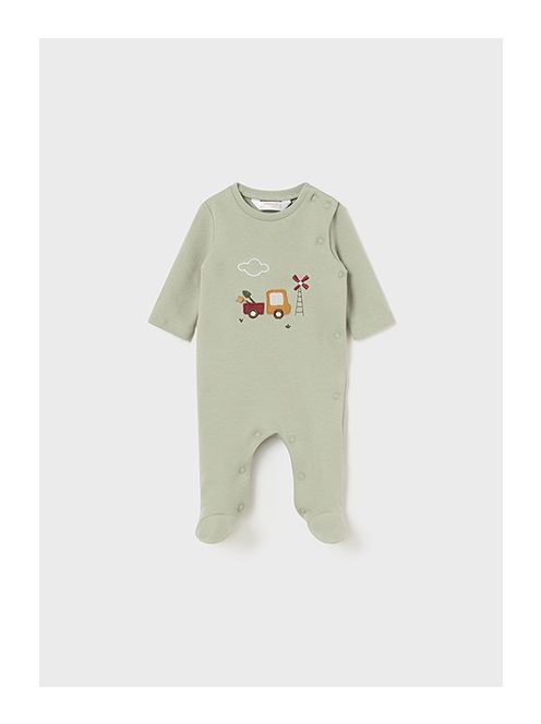 Mayoral newborn fiú 2 részes vastagabb anyagú pamut rugdalózó
