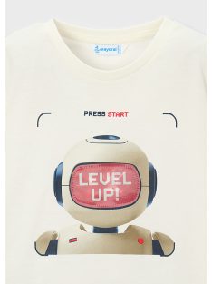 Mayoral, robot mintás, hologrammos póló.