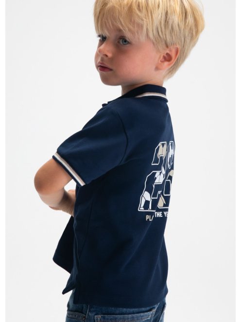 Mayoral mini fiú sötétkék galléros póló