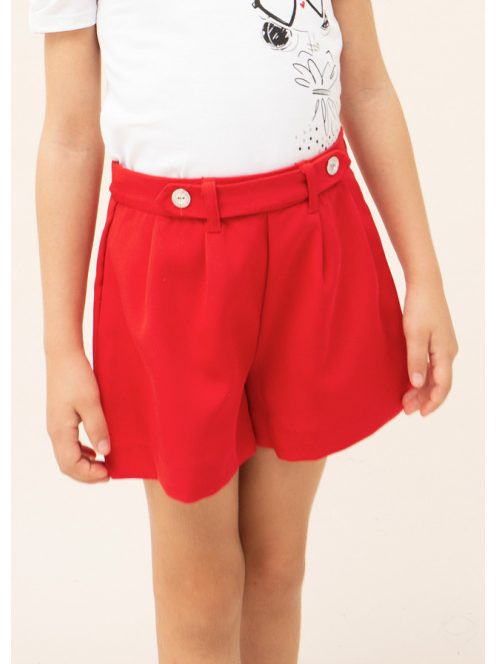Mini lány rövidnadrág,piros.