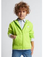 Mini fiú neonzöld cipzáras pulóver
