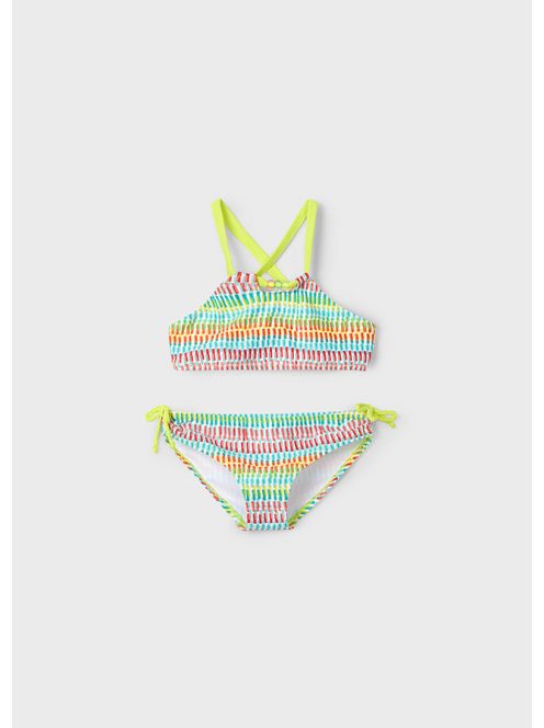 Mayoral, vidám, színes, keresztpántos bikini.