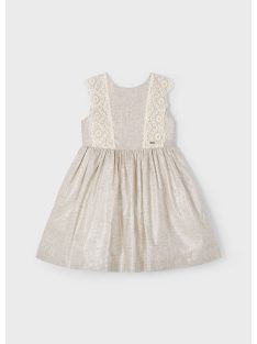 Mayoral, ezüstösen csillogó alkalmi lenvászon ruha.