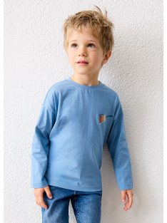   Mayoral gitáros, hátán mintás mini fiú hosszú ujjú felső.