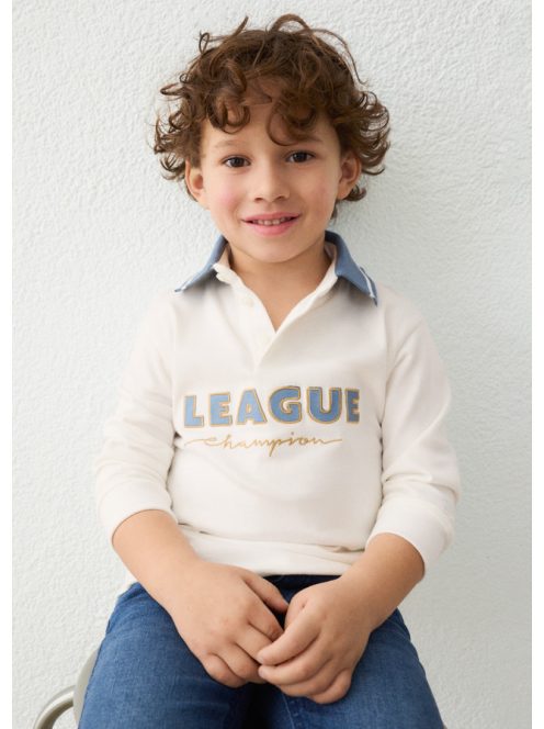 Mayoral mini fiú galléros hosszú ujjú felső.