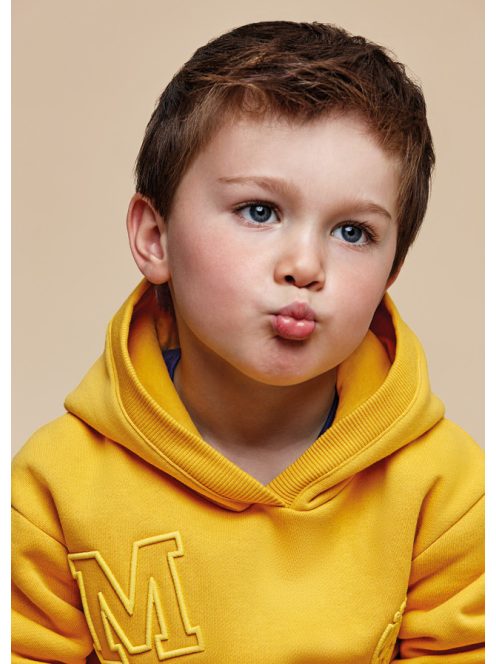 Mini fiú pulóver,sárga színben.