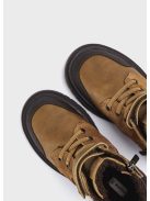 Barna színű fiú bokacsizma 