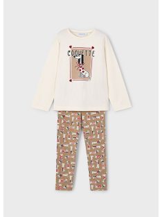 Mayoral mini lány kutyusos felső és leggings szett