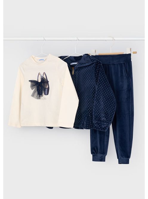 Mayoral, 3 részes csinos, bársony tréning szett.