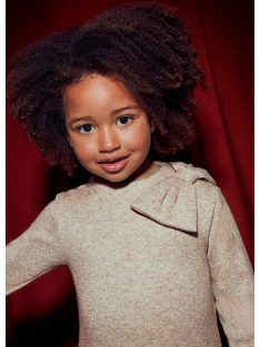 Mayoral különleges , csillogós, masnis mini lány ruha