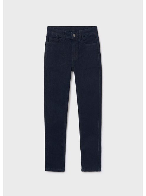 Mayoral, sötét indigókék, slim fit farmernadrág.