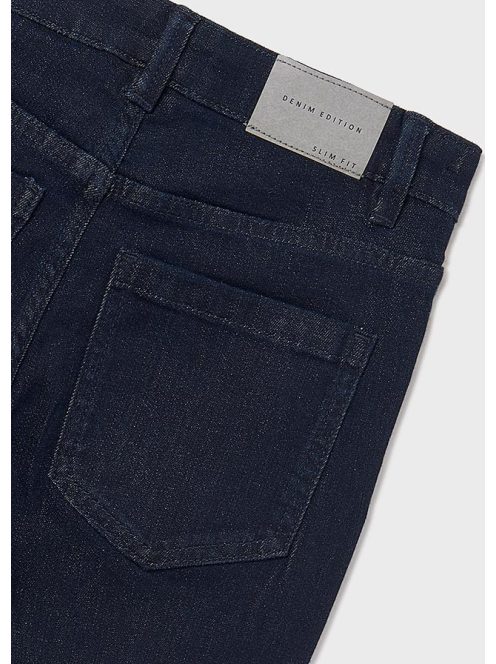 Mayoral, sötét indigókék, slim fit farmernadrág.
