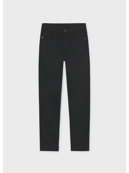 Mayoral tini fiú, fekete, slim fit nadrág.