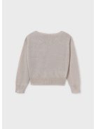 Tini lány finomkötött tavaszi pulóver