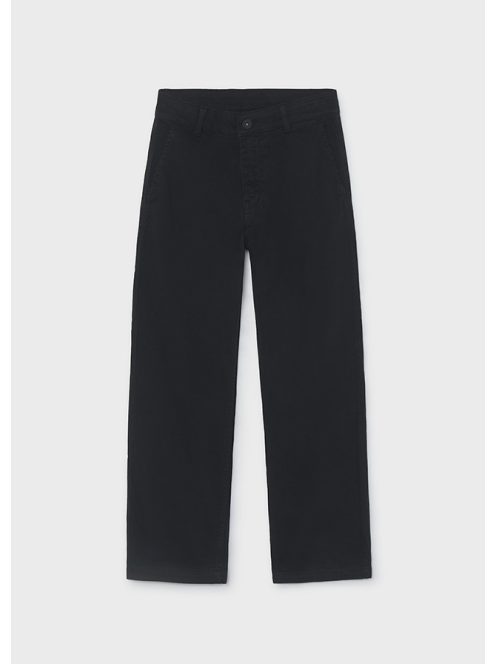 Mayoral,  chino wide fazonú, fekete pamut nadrág.