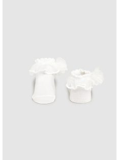 Mayoral fehér színű  newborn lány zokni és hajpánt