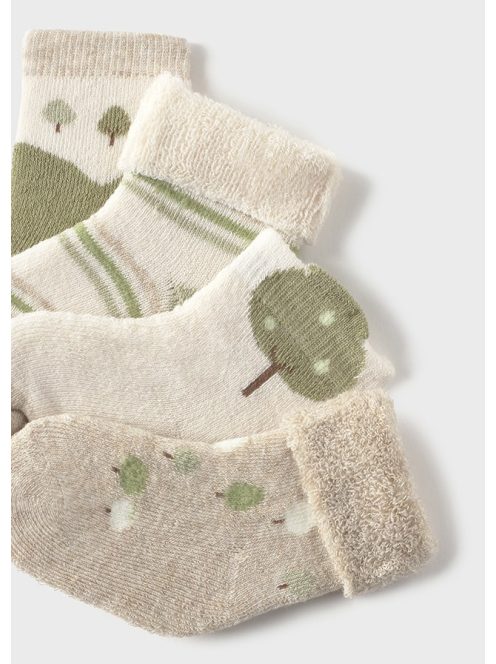 Mayoral, 4 pár vastag newborn zokni.