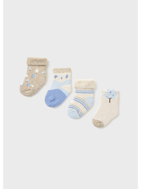Mayoral, 4 pár vastag newborn zokni.