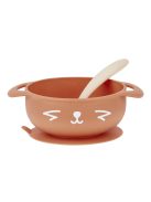 Kit TAST'ISY Fox (szilikon mély tál tapadókoronggal + etetőkanál)  RÓKA