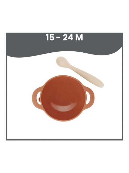 Kit TAST'ISY Fox (szilikon mély tál tapadókoronggal + etetőkanál)  RÓKA
