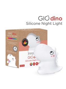 GIO Dino színváltós, szilikon LED éjjeki lámpa