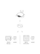 Snnogy BUNNY Milky 2in1 játék/levendulás melegítőpárna